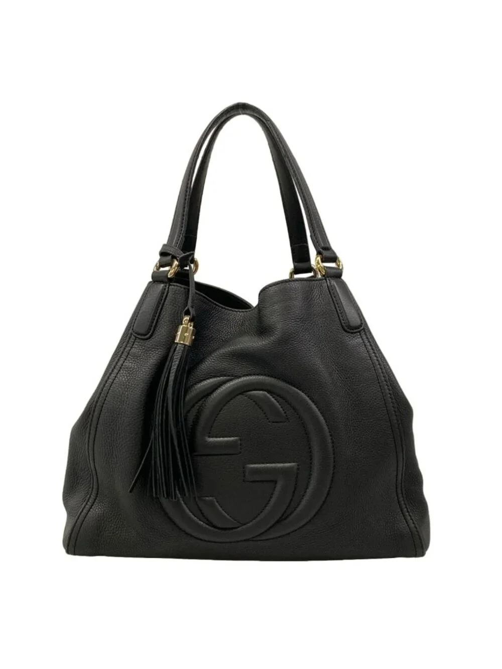 Gucci Tote Soho Cellarius Black Leather